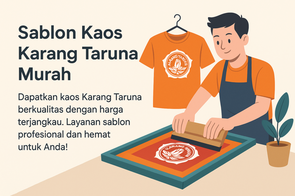 sablon kaos karang taruna murah