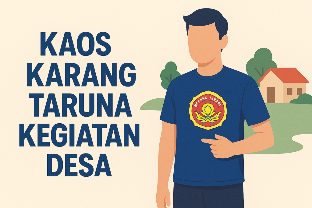 kaos karang taruna kegiatan desa desain bebas
