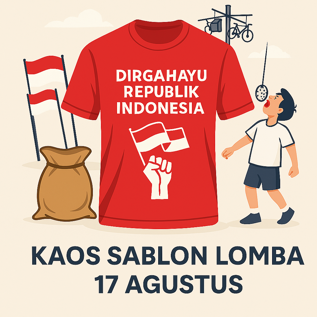 kaos sablon lomba 17 agustus