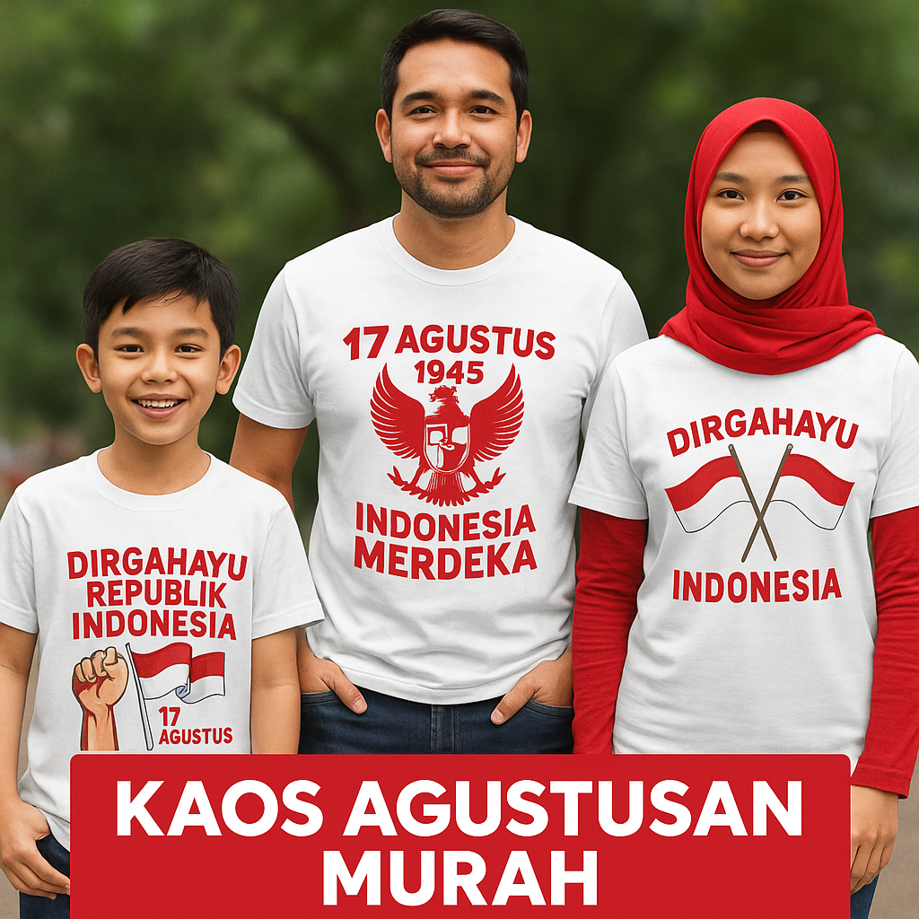 kaos agustusan murah