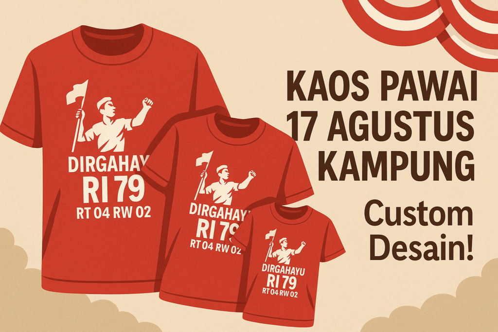 kaos pawai 17 agustus kampung