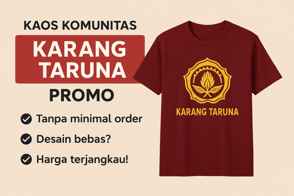 kaos komunitas karang taruna promo