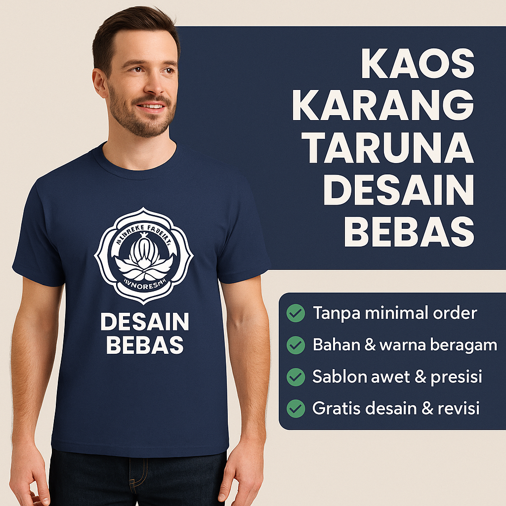 kaos karang taruna desain bebas