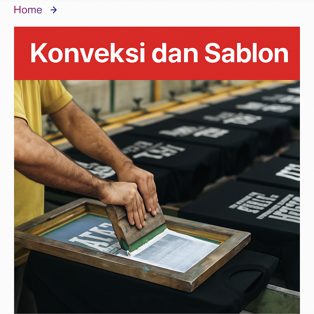 konveksi dan sablon