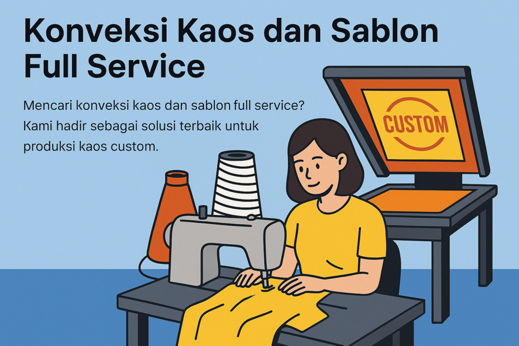 konveksi kaos dan sablon full service