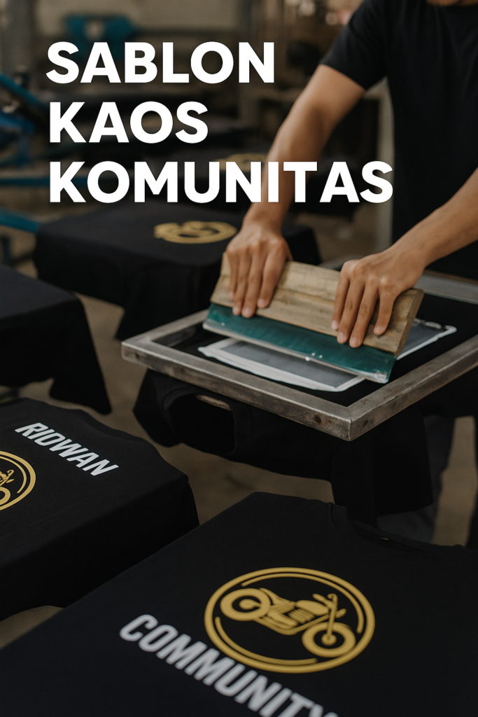 sablon kaos komunitas